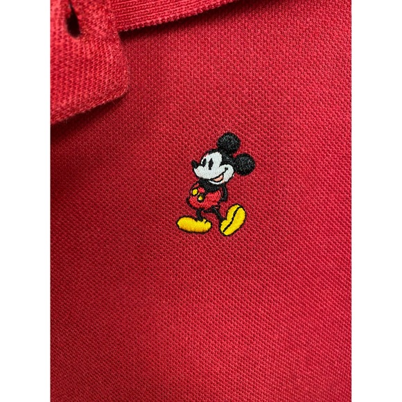 Disney‎ Parks Authentic Original Mickey Mouse Polo Shirt Red Mens XXL - Picture 4 of 6